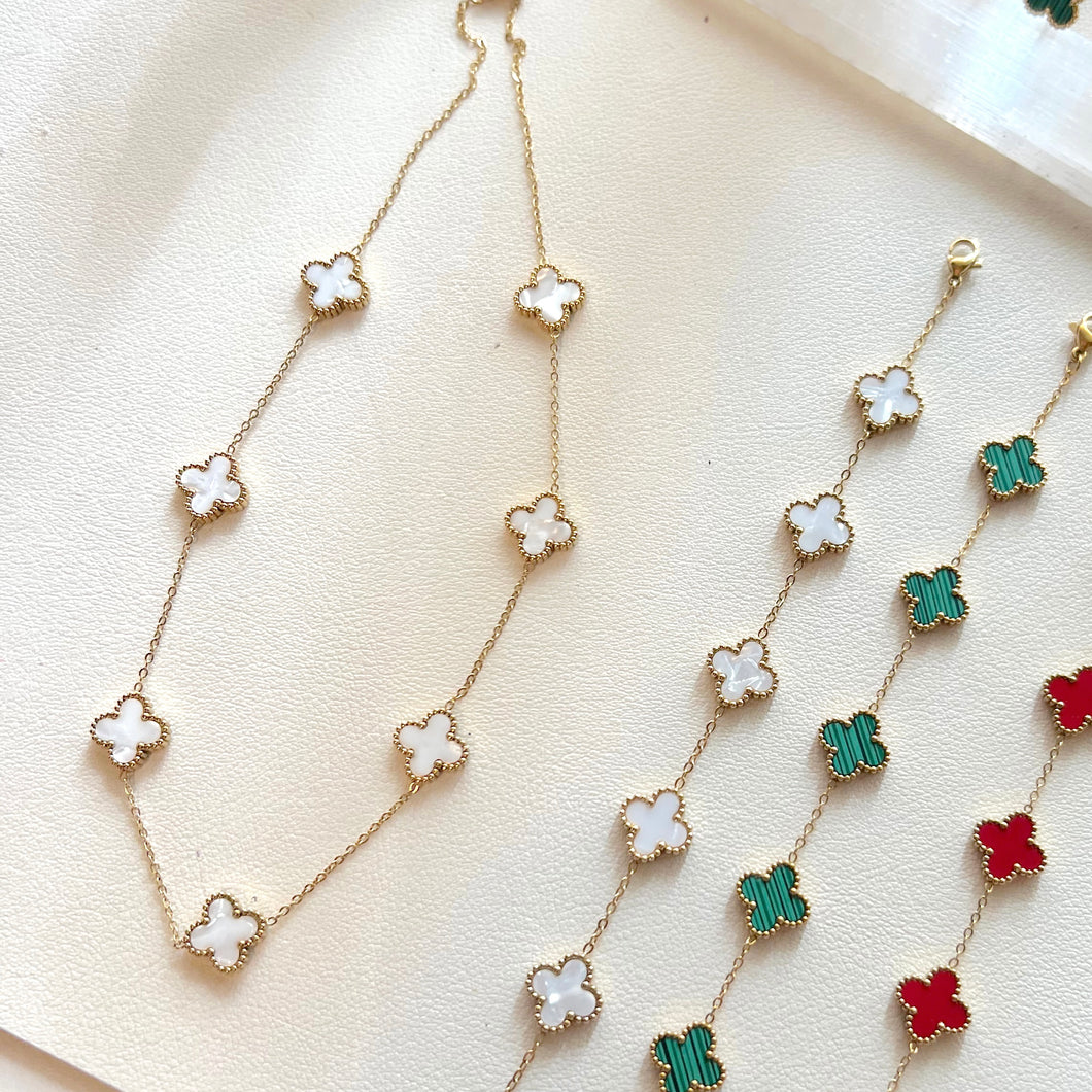 White Clover Necklace